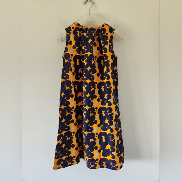 MARIMEKKO | Keidas Sleeveless Dress Tunic Orange  girls Sz 10 12 - Picture 4 of 6